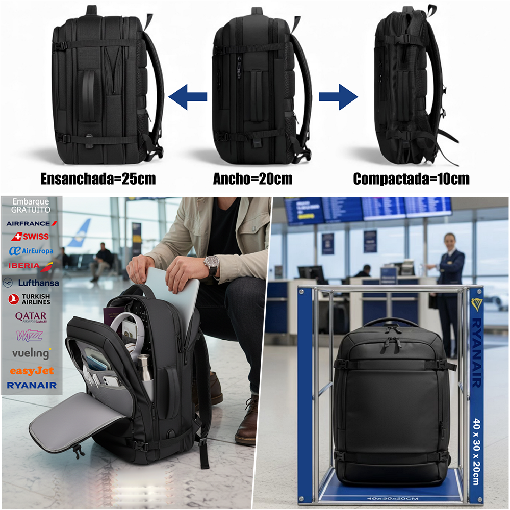 Sac à dos voyage cabine multifonction – Grande capacité